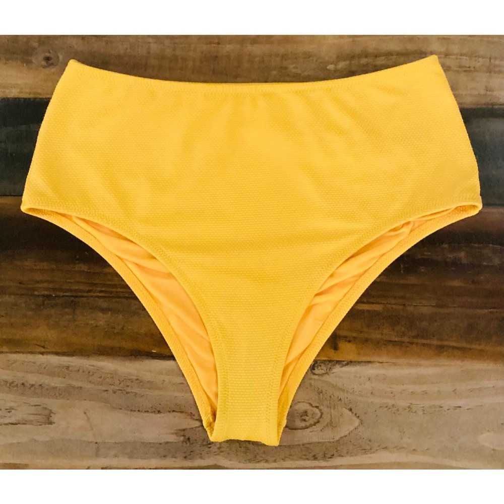 Aerie High Waisted Cheeky Swim Bikini Bottom Size Large